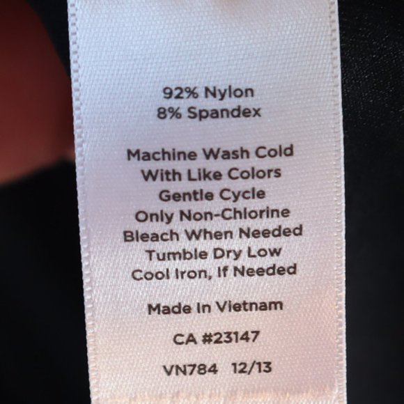 Talbots Black Short Sleeve Faux Wrap Sheath Midi Dress Women's Size 2XP-NWT - Picture 9 of 9